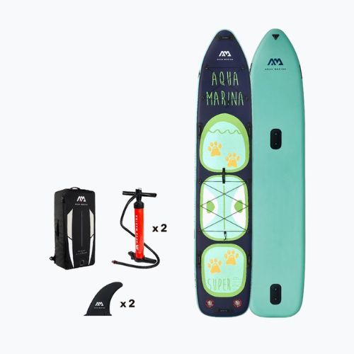 SUP Aqua Marina Super Trip Tandem - Családi iSUP, 4.27m/15cm zöld BT-20ST02