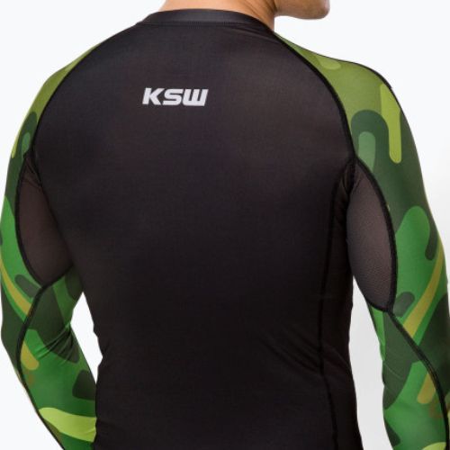 KSW férfi Rashguard Camo LS fekete
