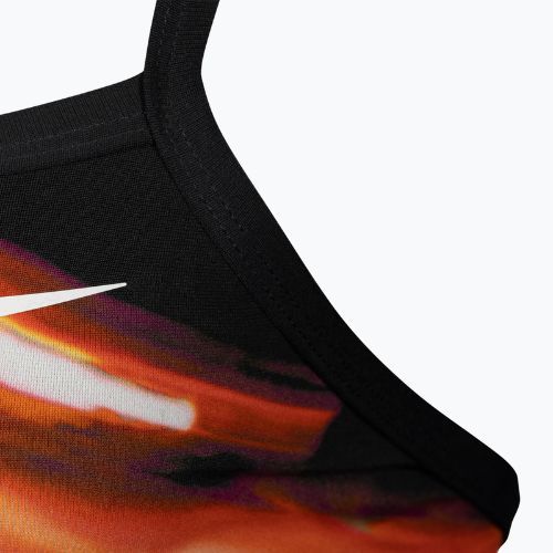 Nike Spectrum női egyrészes fürdőruha fekete és piros NESSA014-614