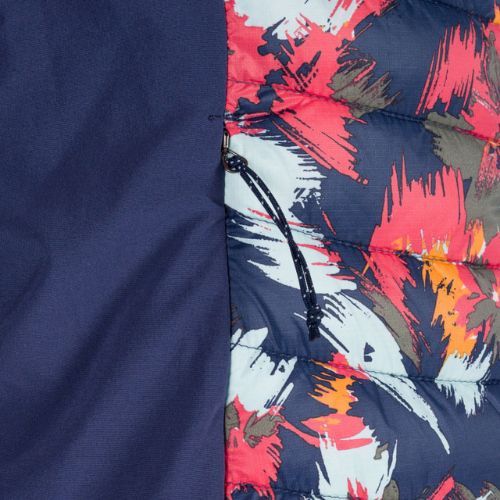 Columbia Powder Pass 469 női cipzáras, ujjatlan, tengerészkék, mintás 1832222 női cipzáras női ruha 1832222