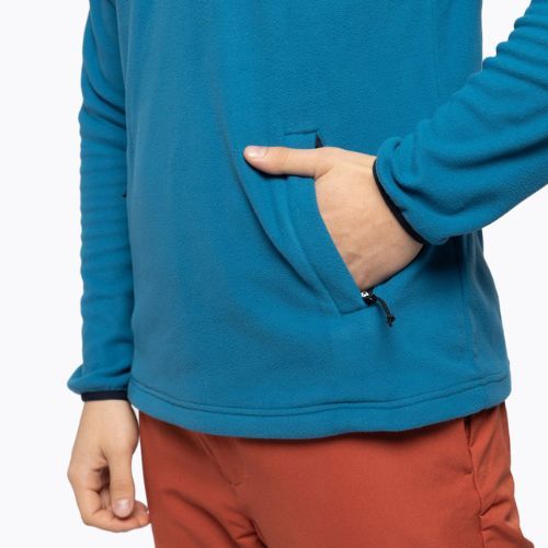 Férfi The North Face Homesafe Snap Neck Fleece Sweatshirt kék NF0A55HM49C1