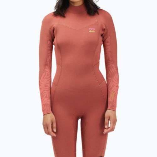 Női búvárruha Billabong 3/2 Synergy BZ L/SL red clay