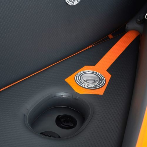 Nagynyomású felfújható kajak 2 személyes 14'5″ AquaMarina Tomahawk szürke Air-K 440 Air-K 440