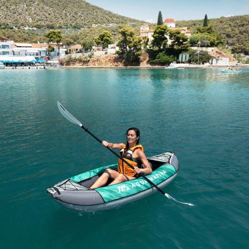 AquaMarina rekreációs kajak Zöld Laxo-285 1 személyes felfújható kajak 9'4