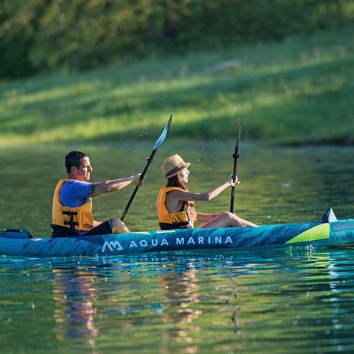 2 személyes felfújható kajak 13'6  AquaMarina Versatile / Whitewater kajak kék Steam-412