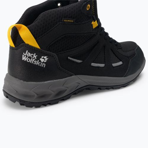 Férfi túrabakancs Jack Wolfskin Woodland 2 Texapore Mid fekete 4051261_6055