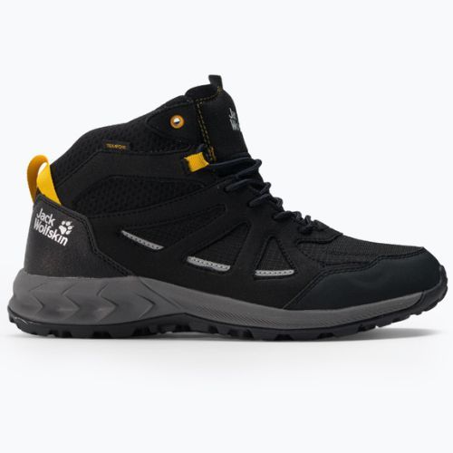 Férfi túrabakancs Jack Wolfskin Woodland 2 Texapore Mid fekete 4051261_6055