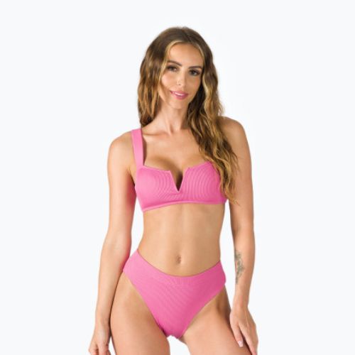 Fürdőruha felső ROXY Love The Coco V 2021 pink guava