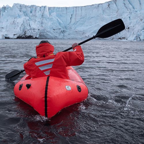 Nyitott középső ponton Packraft Amundsen II piros