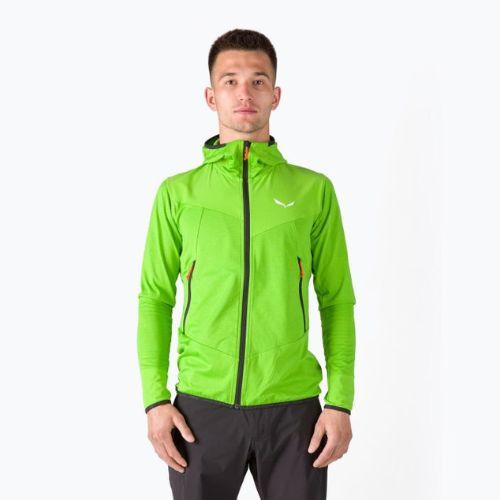 Salewa férfi Agner Hybrid PL/DST FZ Hoody fleece pulóver zöld 00-0000027371