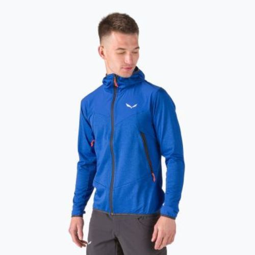 Férfi Salewa Agner Hybrid PL/DST FZ Hoody fleece pulóver kék 00-0000027371