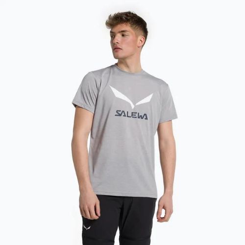 Férfi Salewa Solidlogo Dry szürke trekking ing 00-0000027018