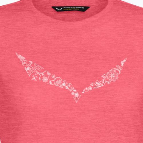 Női trekking póló Salewa Solid Dry rózsaszín 00-0000027019