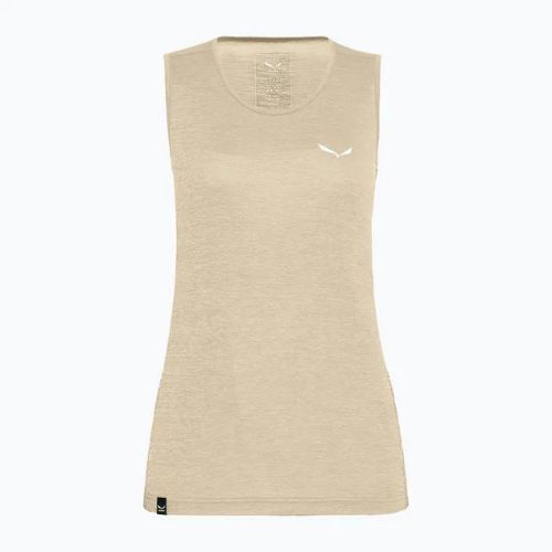 Női trekking póló Salewa Puez Graphic Dry Tank bézs 00-0000027482