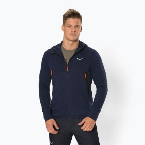 Salewa férfi trekking pulóver Lavaredo Hemp Hooded navy blue 00-0000028237