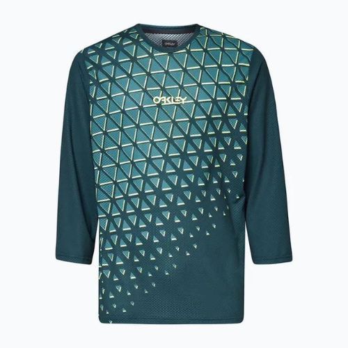 Férfi kerékpáros mez Oakley Flow 3/4 zöld FOA403122