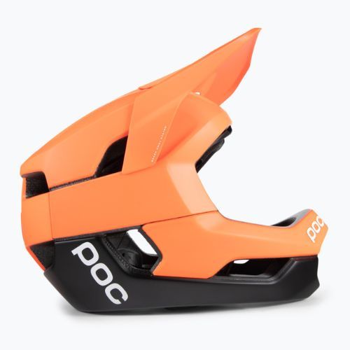 Kerékpáros sisak POC Otocon Race MIPS fluorescent orange avip/uranium black matt