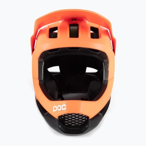 Kerékpáros sisak POC Otocon Race MIPS fluorescent orange avip/uranium black matt