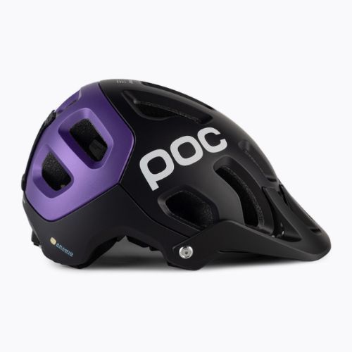 Kerékpáros sisak POC Tectal Race MIPS uranium black/sapphire purple metallic/matt