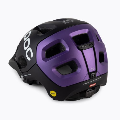 Kerékpáros sisak POC Tectal Race MIPS uranium black/sapphire purple metallic/matt