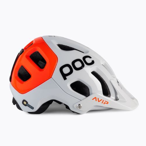 Kerékpáros sisak POC Tectal Race MIPS NFC hydrogen white/fluorescent orange avip