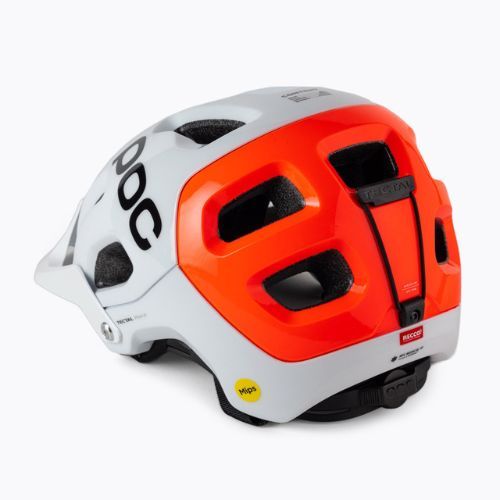 Kerékpáros sisak POC Tectal Race MIPS NFC hydrogen white/fluorescent orange avip