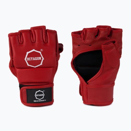 Octagon Kevlar MMA grappling kesztyű piros