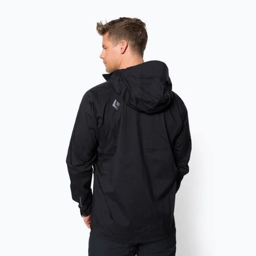 Black Diamond Stormline Stretch férfi membrános esőkabát fekete APCDT0015XSM1