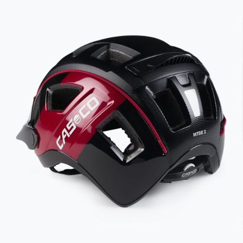 CASCO kerékpáros sisak MTBE 2 fekete/piros 04.1325