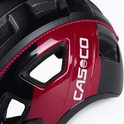 CASCO kerékpáros sisak MTBE 2 fekete/piros 04.1325