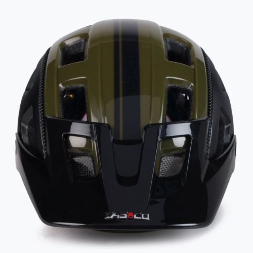 CASCO kerékpáros sisak MTBE 2 fekete/zöld 04.1345