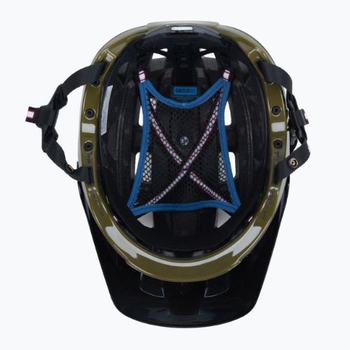 CASCO kerékpáros sisak MTBE 2 fekete/zöld 04.1345