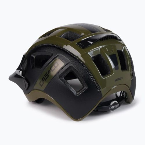 CASCO kerékpáros sisak MTBE 2 fekete/zöld 04.1345