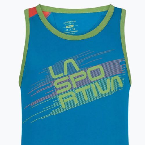 Férfi La Sportiva Stripe Tank hegymászó póló kék H13623313