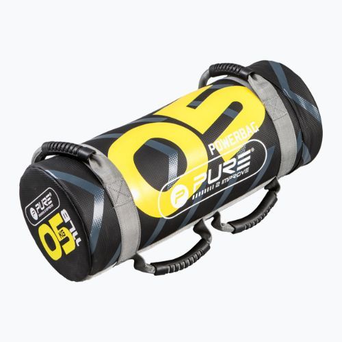 Pure2Improve Power Bag 5 kg-os edzőzsák fekete-sárga P2I201710