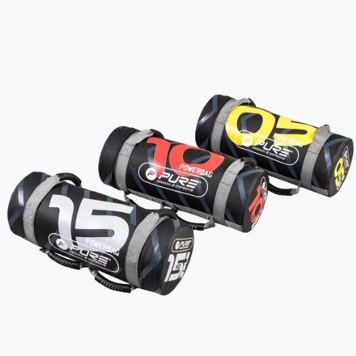 Pure2Improve Power Bag 5 kg-os edzőzsák fekete-sárga P2I201710