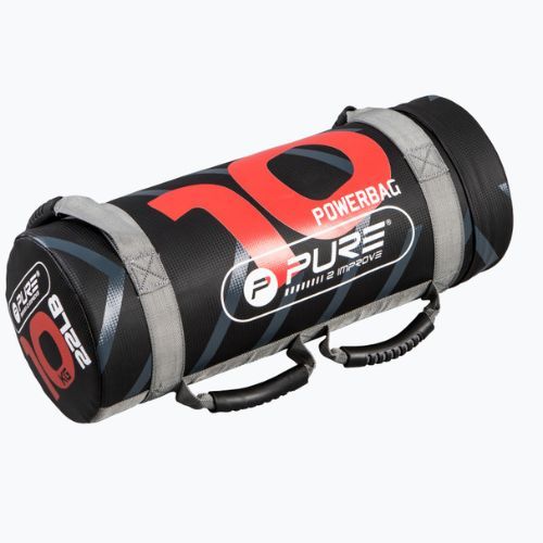 10 kg-os boxzsák Pure2Improve Power Bag piros-fekete P2I201720