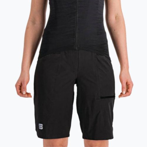 Női Sportful Giara Overshort kerékpáros rövidnadrág fekete 1122033.002