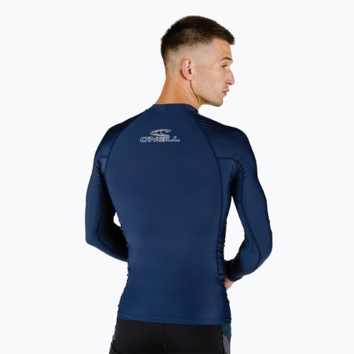 O'Neill Basic Skins LS hosszú ujjú Rash Guard melegítőfelső tengerészkék 3342