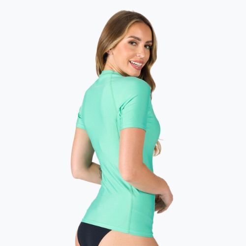 Női úszó póló O'Neill Basic Skins S/S Rash Guard kék 3548