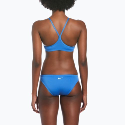 Női kétrészes fürdőruha Nike Essential Sports Bikini kék NESSA211-442