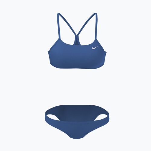 Női kétrészes fürdőruha Nike Essential Sports Bikini kék NESSA211-442