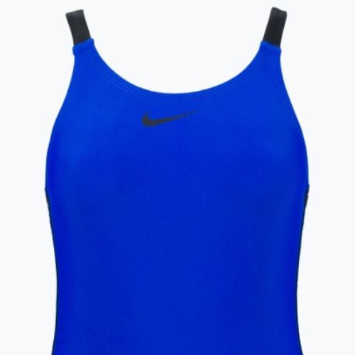 Női egyrészes fürdőruha Nike Logo Tape Fastback kék NESSB130-416