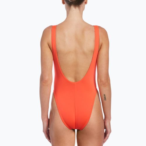 Nike Sneakerkini U-Back női egyrészes fürdőruha narancssárga NESSC254-631