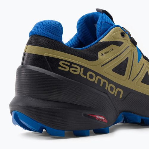 Férfi Salomon Speedcross 5 GTX zöld-kék trail cipő L41612400
