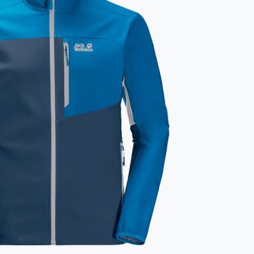 Férfi softshell kabát Jack Wolfskin Eagle Peak II kék 1306911_1361