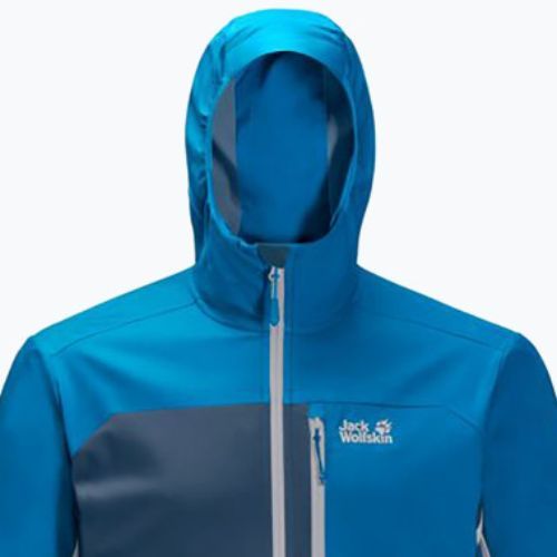 Férfi softshell kabát Jack Wolfskin Eagle Peak II kék 1306911_1361