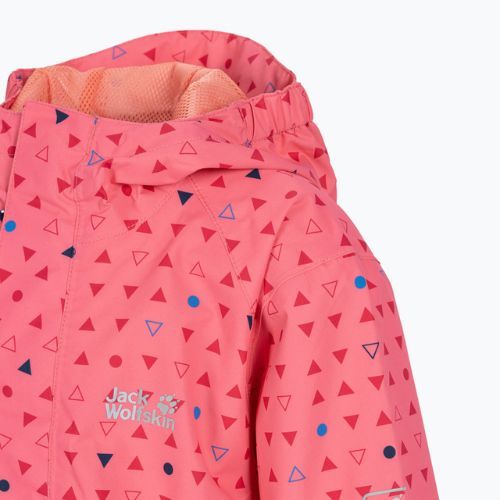 Jack Wolfskin gyermek esőkabát Tucan Dotted rózsaszín 1608891_7669