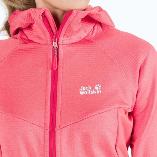 Jack Wolfskin Hydro Grid női fleece pulóver narancssárga 1709911_2072