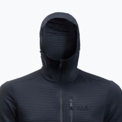 Férfi Jack Wolfskin Modesto kapucnis gyapjúpulóver sötétkék 1706492_1010